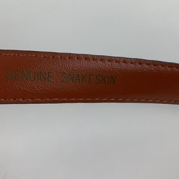 Unbranded genuine snakeskin women’s gray belt - Picture 5 of 8